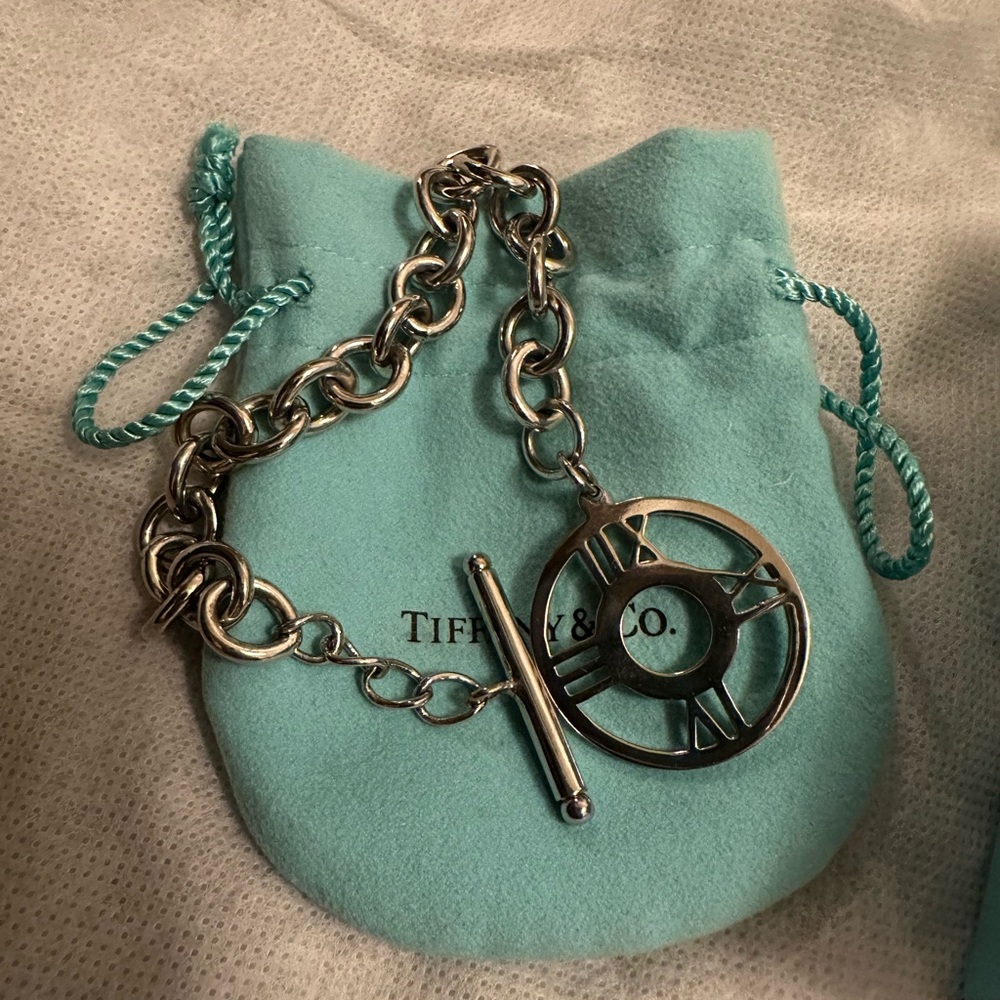 Tiffany & Co. Silver Roman Numeral Charm Bracelet
